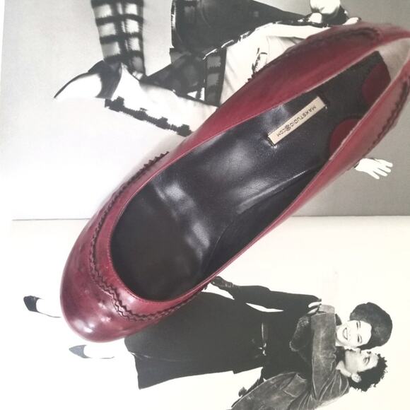 MAX STUDIO Burgundy Pump Heels Size 9.5 - Picture 10 of 10